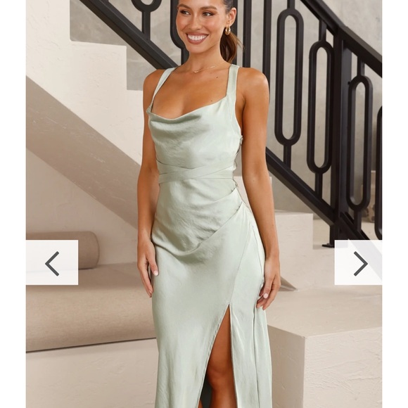 This is the Zendaya style dress from Billy J in Sage. - Picture 3 of 4